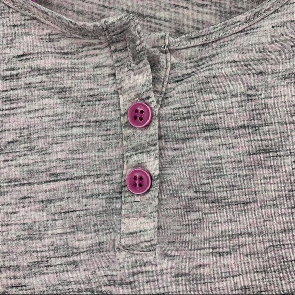 2/$25 Bench Girl's Pink and Grey Short Sleeve Layered T-Shirt, 13/14 - Picture 4 of 16